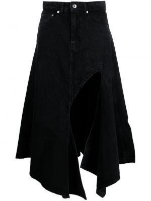 Spódnica jeansowa asymetryczna Y/project czarna
