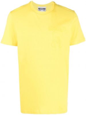 Majica s potiskom Moschino rumena
