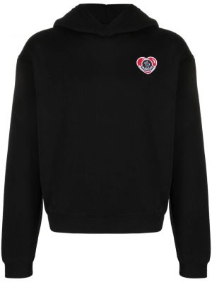 Medvilninis džemperis su gobtuvu Moncler juoda