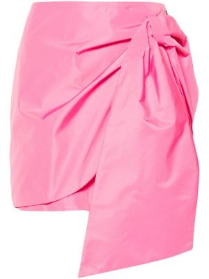 Mini suknja s mašnom Msgm ružičasta