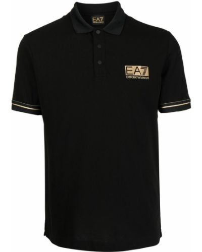 Poloskjorte Ea7 Emporio Armani svart