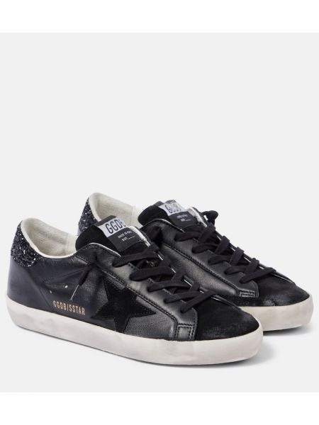 Stjernemønster lær sneakers Golden Goose