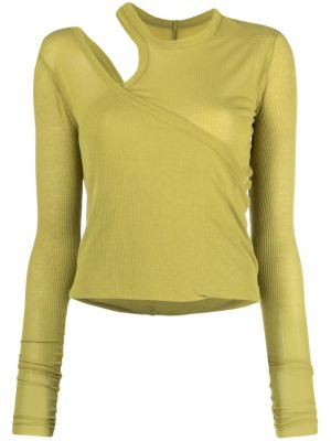 Sweter asymetryczny Rick Owens zielony