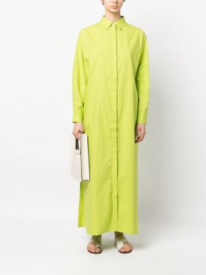 Robe chemise en coton Roberto Collina vert