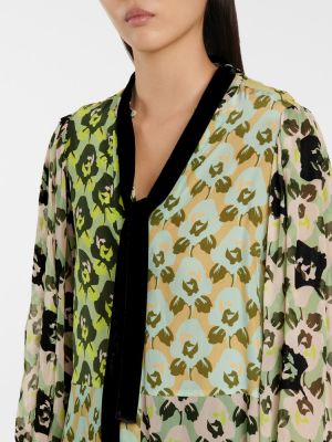 Bluza s cvjetnim printom Dorothee Schumacher zelena