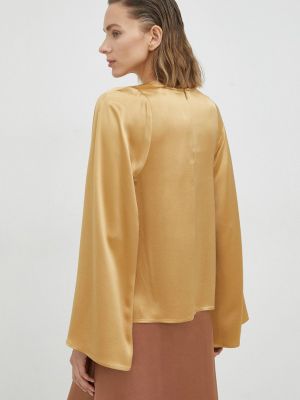 Однотонная блузка By Malene Birger желтая