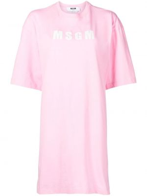 Trykt dress Msgm rosa