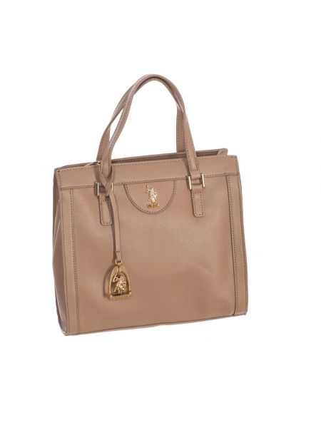 Shopper handtasche mit reißverschluss U.s. Polo Assn. beige