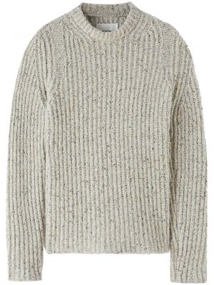 Пуловер с кръгло деколте Jil Sander сиво