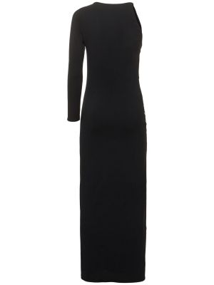 Μάξι φόρεμα από ζέρσεϋ Leslie Amon μαύρο