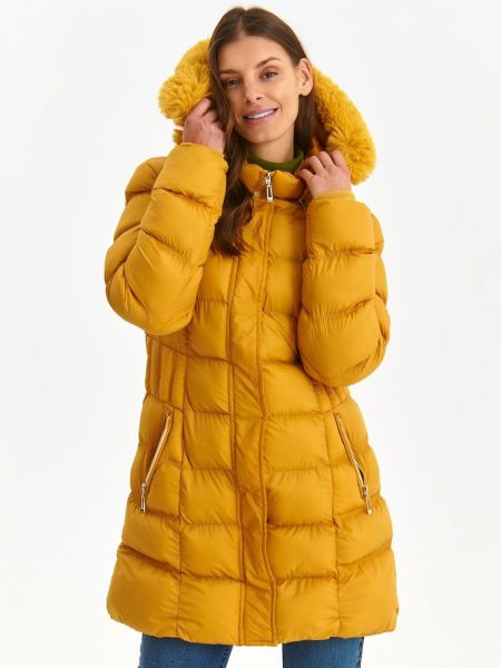 Зимнее пальто Top Secret желтое