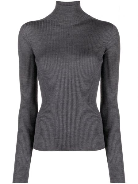 Вълнен пуловер Sportmax сиво
