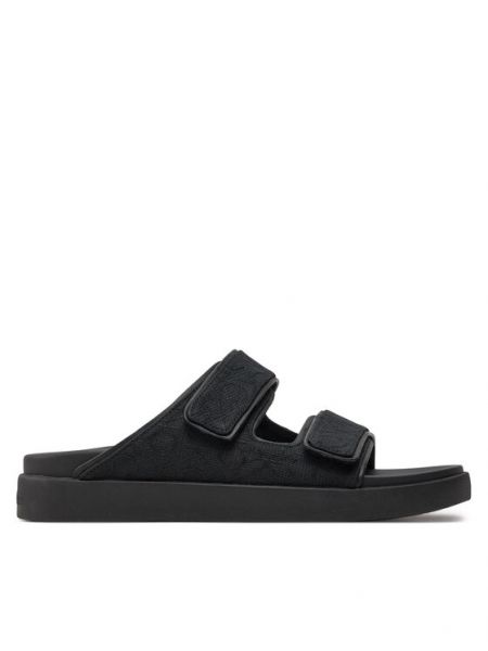 Sandály bez podpatku Calvin Klein černé