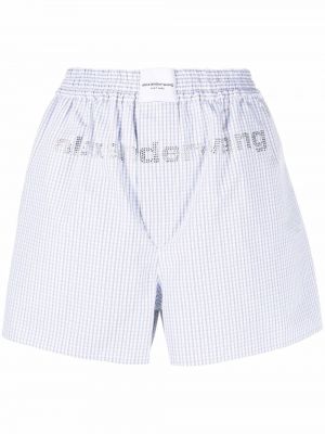 Trykt shorts Alexander Wang blå