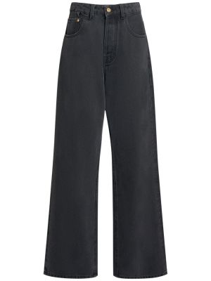 Voľné džínsy s vysokým pásom Jacquemus čierna