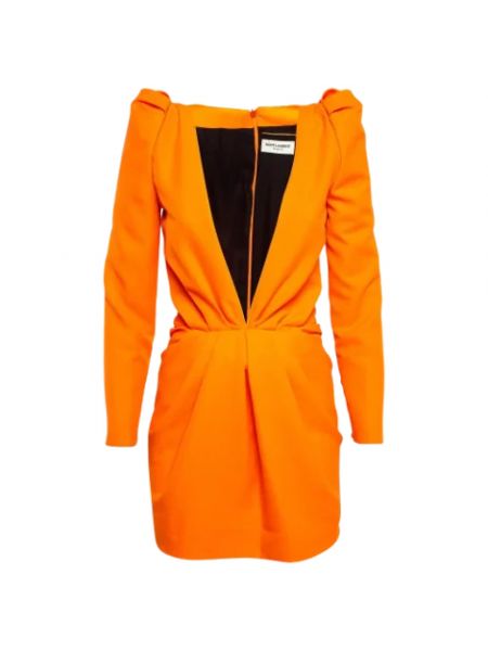 Sukienka retro Yves Saint Laurent Vintage pomarańczowa