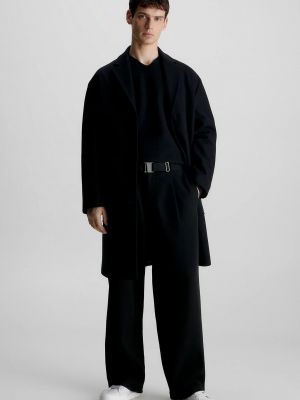 Вовняне пальто Calvin Klein чорне