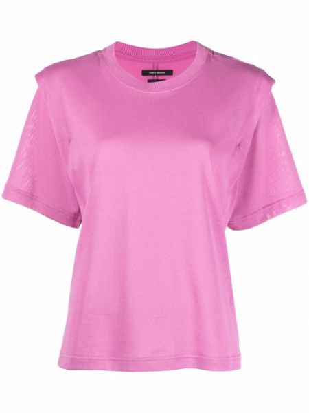 Camiseta con hombreras Isabel Marant rosa