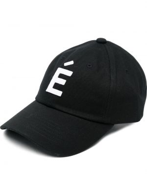 Haftowana czapka z daszkiem Etudes czarna