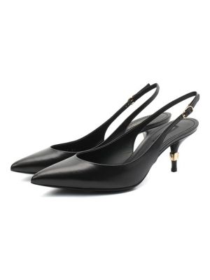 Кожаные туфли Dolce & Gabbana черные
