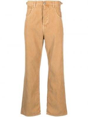 Straight fit džíny s vysokým pasem Haikure béžové