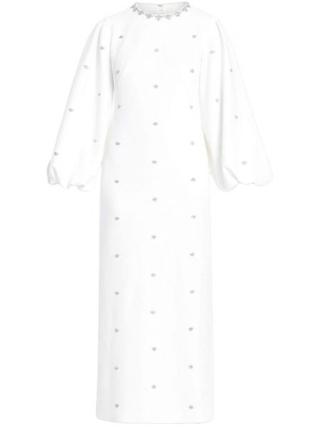 Βραδινό φόρεμα με πετραδάκια Huishan Zhang λευκό