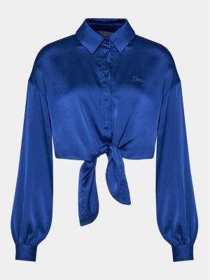 Priliehavá košeľa Guess modrá