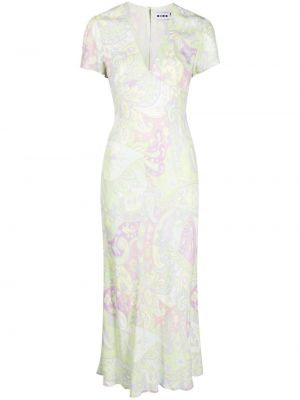 Μίντι φόρεμα με σχέδιο paisley Rixo πράσινο