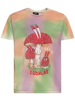 Памучна тениска от джърси с tie-dye ефект Egonlab