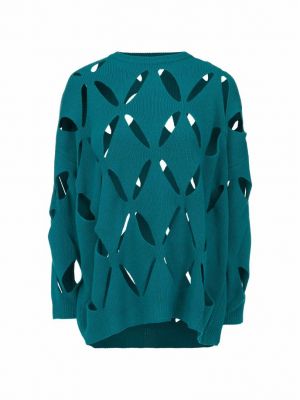 Шерстяной свитер Valentino синий