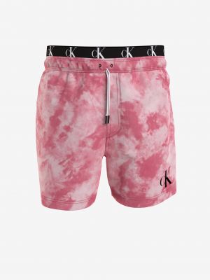 Batikované kalhotky Calvin Klein růžové