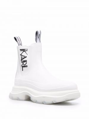 Ankle boots Karl Lagerfeld białe
