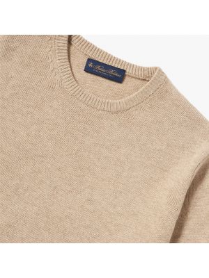Suéter de lana de cachemir con estampado de cachemira Brooks Brothers marrón