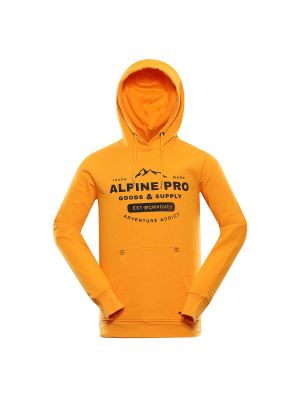 Pamut melegítő felső Alpine Pro narancsszínű