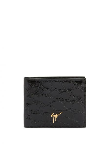 Kožená peňaženka Giuseppe Zanotti čierna