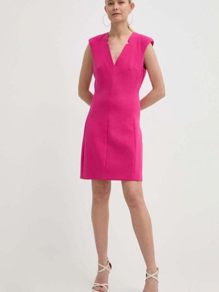Uska mini haljina Morgan ružičasta