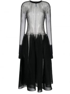 Прозрачна плетена рокля Cfcl черно