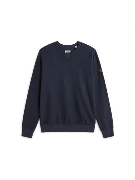 Klassischer sweatshirt mit rundhalsausschnitt Ecoalf blau