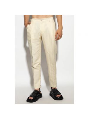 Pantalones plisados Dolce & Gabbana beige