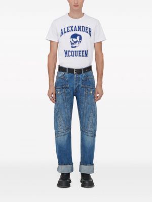 Straight fit džíny Alexander Mcqueen modré