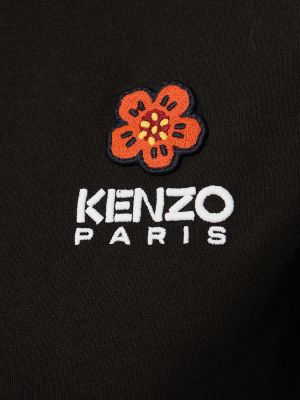 Kokvilnas t-krekls Kenzo Paris balts