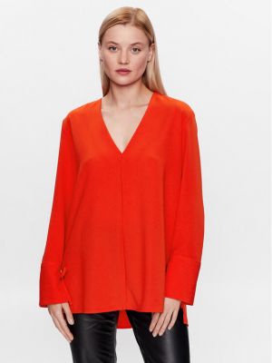 Blúz Calvin Klein narancsszínű