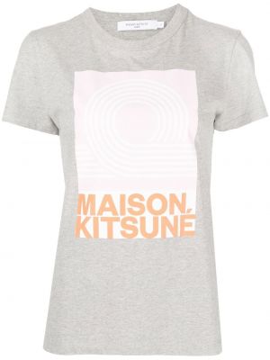 Camicia Maison Kitsuné, grigio