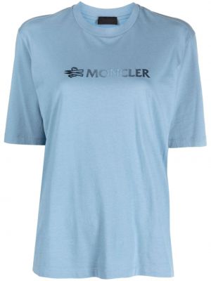 T-shirt con stampa Moncler blu