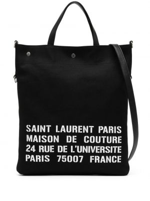 Shopper rankinė Saint Laurent juoda