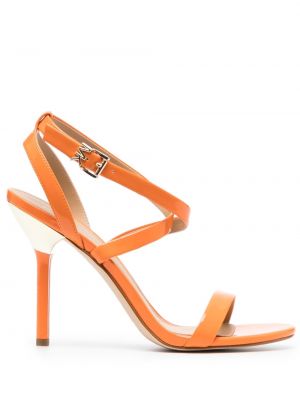 Sandales à talons à talon aiguille Michael Kors Collection orange