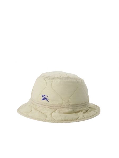 Pikowany nylonowy kapelusz Burberry beżowy