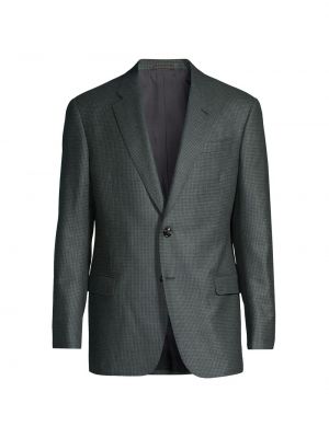 Шерстяное пальто Giorgio Armani зеленое