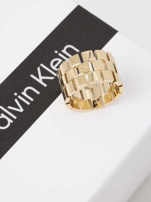 Pierścionek Calvin Klein złoty