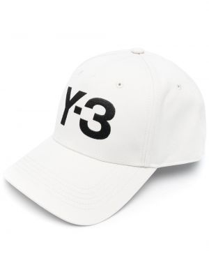 Cappello con visiera ricamato Y-3 bianco